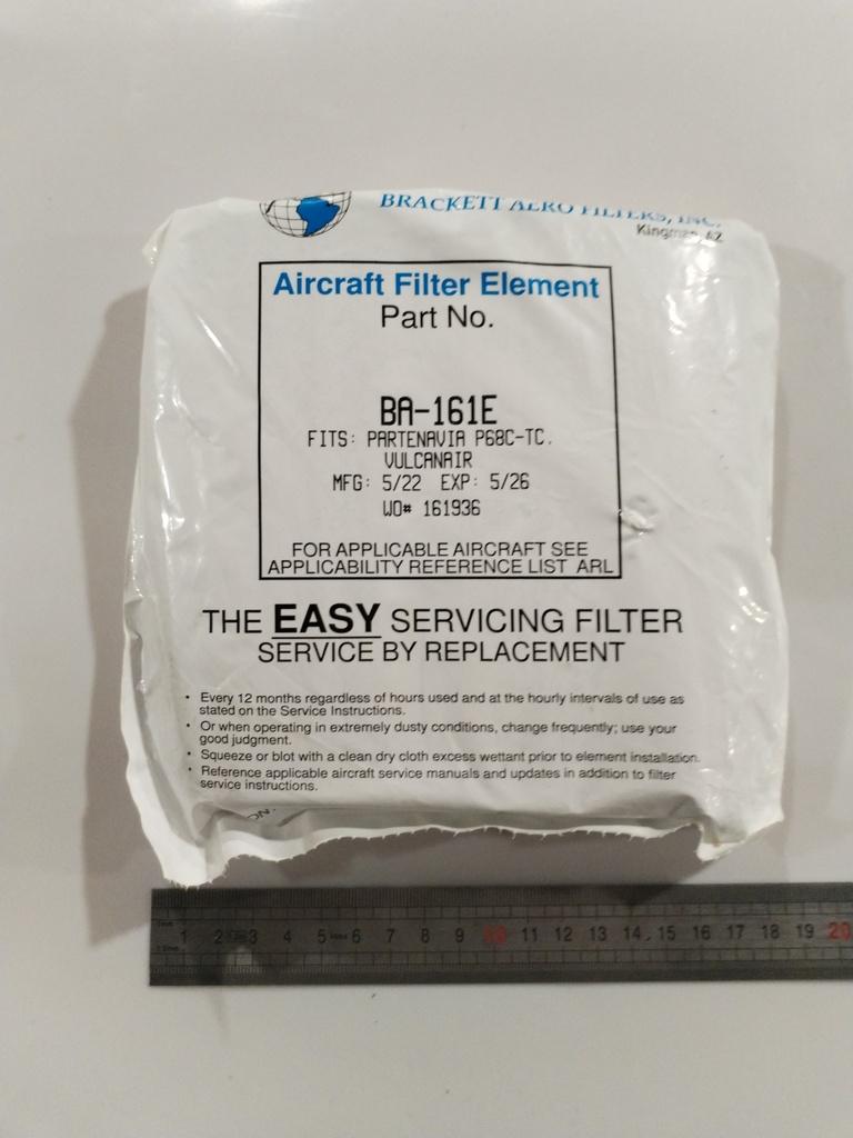 BA161E -- Air filter element | Xenon Groupe